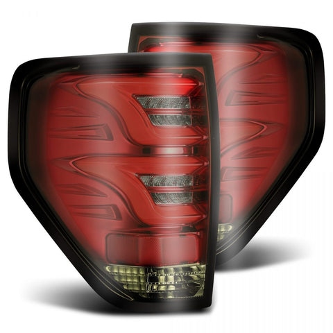 AlphaRex 2009 - 2014 Ford F-150 (Excl Flareside Truck Bed Models) PRO-Series LED Tail Lights Red Smoke