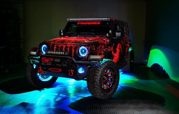 Oracle Jeep Wrangler JL/Gladiator JT Sport High Performance W LED Fog Lights - White - GUMOTORSPORT
