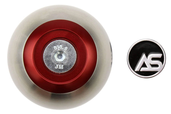 AutoStyled Subaru 5 Speed Shift Knob Red w/ Stainless Steel Center - Subaru 5MT Models (inc. 2002-2014 WRX) - GUMOTORSPORT