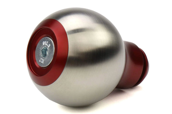 AutoStyled Subaru 5 Speed Shift Knob Red w/ Stainless Steel Center - Subaru 5MT Models (inc. 2002-2014 WRX) - GUMOTORSPORT