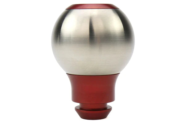 AutoStyled Subaru 5 Speed Shift Knob Red w/ Stainless Steel Center - Subaru 5MT Models (inc. 2002-2014 WRX) - GUMOTORSPORT