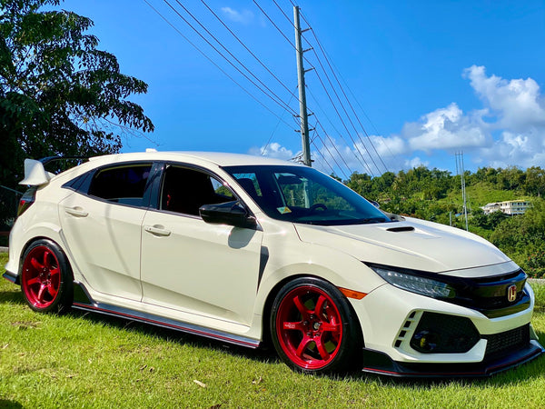 Gram Lights 57DR 18x9.5 +38 5x114.3 Milano Red Wheel