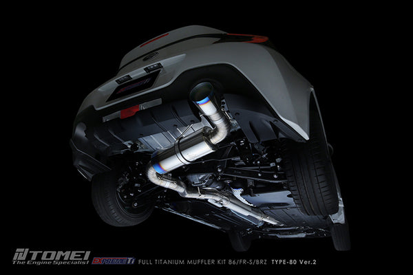 Tomei Type-80 V2 Single-Exit Catback Exhaust | 2013-2021 Subaru BRZ/Scion FR-S/Toyota 86 and 2022 + Subaru BRZ/Toyota GR86 (TB6090-SB05A)