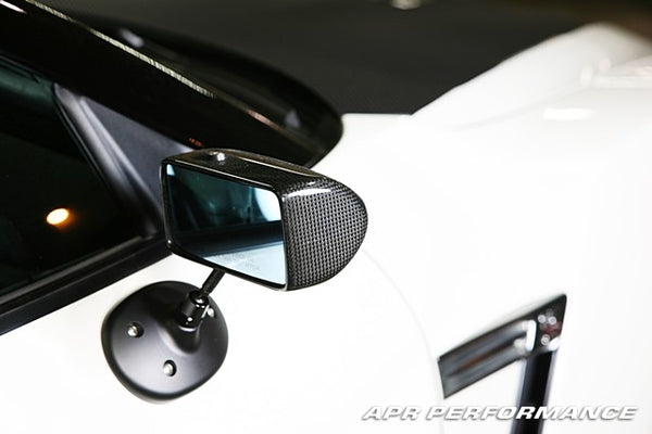 APR Carbon Fiber Mirrors Formula GT3 Black Base - Nissan GT-R 2009+