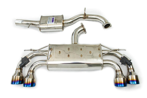 Invidia 18-21 Volkswagen Golf MK7.5 Valved Q300 Rolled Titanium Tip Cat-Back Exhaust - GUMOTORSPORT