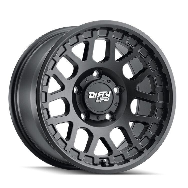 Dirty Life 9306 Mesa 17x9 / 6x139.7 BP / 0mm Offset / 106mm Hub Matte Black Wheel - GUMOTORSPORT