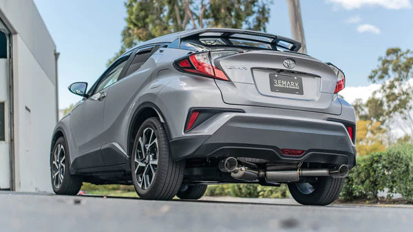 Remark 2018+ Toyota C-HR Cat-Back Remark Exhaust w/Stainless Steel Tip Cover - GUMOTORSPORT
