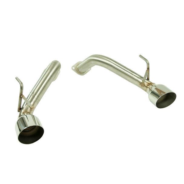 Nameless Performance Muffler Delete Axleback 4in Single Wall Slash Cut Tips Nissan 370Z 2009-2018 - GUMOTORSPORT