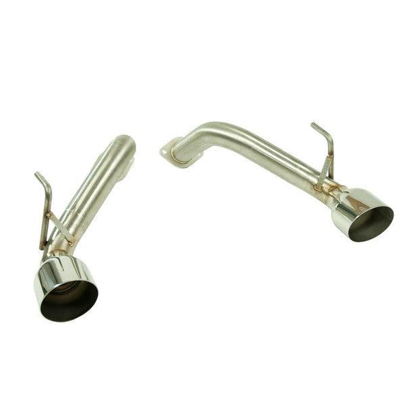 Nameless Performance Muffler Delete Axleback 4in Single Wall Slash Cut Tips Nissan 370Z 2009-2018 - GUMOTORSPORT