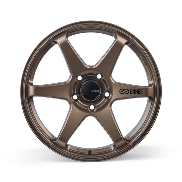 Enkei T6R 18x8.5 45mm Offset 5x100 Bolt Pattern 72.6 Bore Matte Bronze Wheel