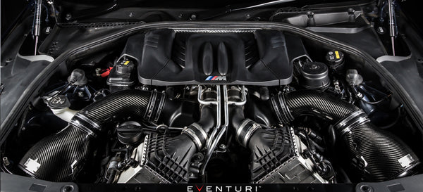 Eventuri BMW F1X M6 - Black Carbon Intake w/ Black Tubes