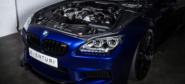 Eventuri BMW F1X M6 - Black Carbon Intake w/ Black Tubes