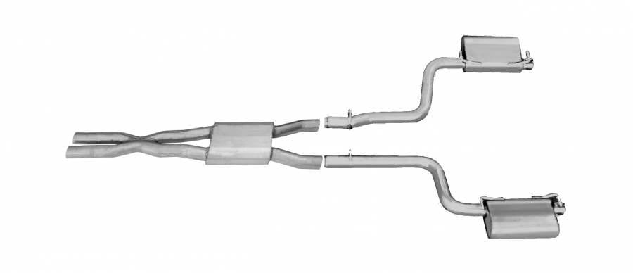 Gibson 2011 - 2015 Dodge Challenger 3.6L 2.5in Cat-Back Dual Exhaust - Stainless