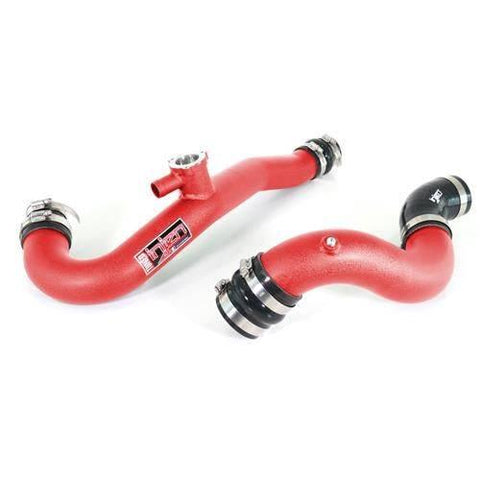 Injen 2015 - 2019 Ford Mustang 2.3L EcoBoost Aluminum Intercooler Piping Kit - Wrinkle Red - GUMOTORSPORT