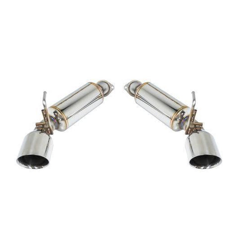 Remark 2009 + Nissan 370z Axle Back Exhaust Double Wall Tip ( Stainless / Burnt ) - GUMOTORSPORT
