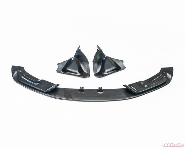 VR Aero Carbon Fiber 3 Piece Front Lip Spoiler BMW F82 F80 M4 M3 2015-2020 - GUMOTORSPORT