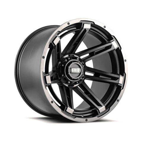 GRID Wheels GD12 Painted Matte Black (18"x9", -12 Offset, 5x127/139.7 Bolt Pattern, 87.1mm Center Bore) - GUMOTORSPORT