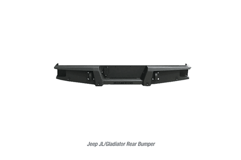 Iron Cross 2020+ Jeep Gladiator Full Size Base Rear Bumper w/o Tire Carrier - Matte Black - GUMOTORSPORT