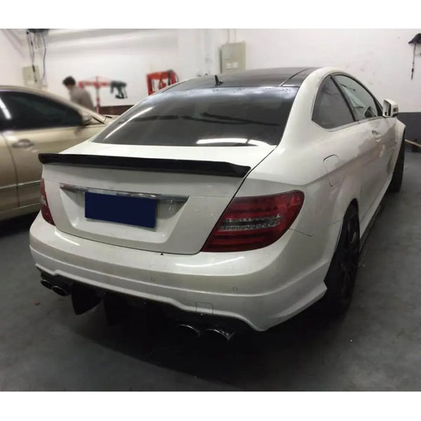 GMS V Style C-Class Carbon Fiber Trunk Spoiler For Mercedes Benz W204 C63 Coupe 2012 - 2015