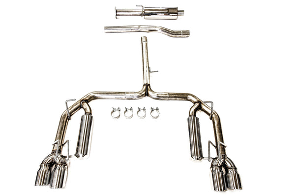 PLM Camry XSE V6 3.5L Cat-Back Exhaust 2018-2022 - Quad Tips - GUMOTORSPORT