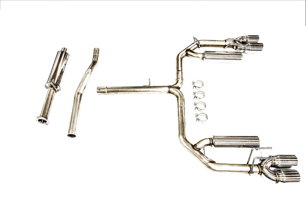 PLM Camry XSE V6 3.5L Cat-Back Exhaust 2018-2022 - Quad Tips - GUMOTORSPORT