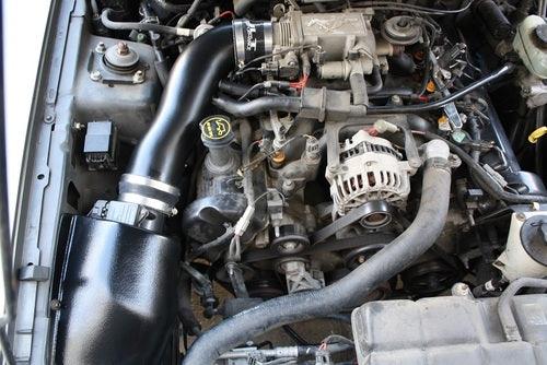 JLT 96-04 Ford Mustang GT Black Textured Ram Air Intake Kit w/Red Filter - GUMOTORSPORT