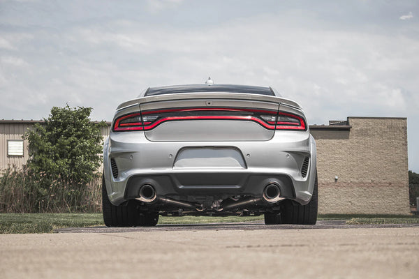 Corsa 2015 - 2022 Charger SRT/Hellcat/Redeye 2.75in Valved Catback Dual Rear Exit w/ Single 4.5in Pol Tips - GUMOTORSPORT