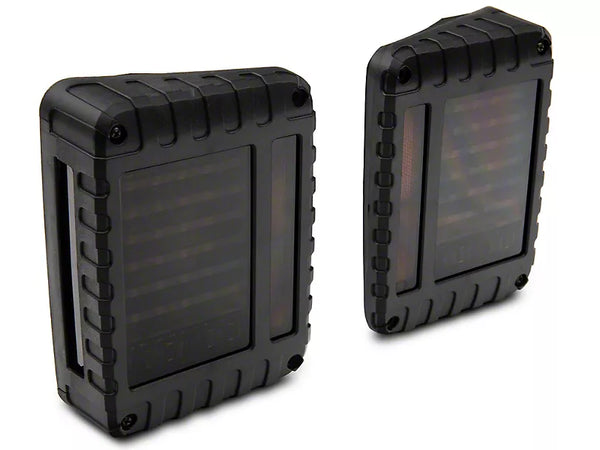Raxiom 2007 - 2018 Jeep Wrangler JK LED Tail Lights- Black Housing (Smoked Lens)