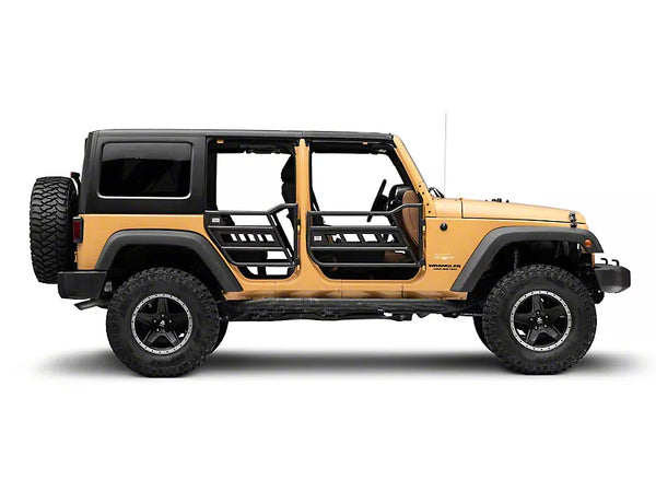 Fishbone Offroad 07-18 Jeep Wrangler JK 4 Door Front/Rear Tube Doors