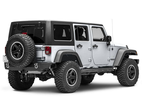 Officially Licensed Jeep 2007 - 2018 Jeep Wrangler JK Trail Force HD Rear Bumper w/ Jeep Logo