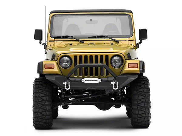 Officially Licensed Jeep 1987 - 2006 Jeep Wrangler YJ/TJ Trail Force HD Front Bumper w/ Jeep Logo