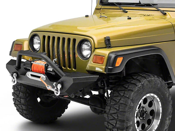 Officially Licensed Jeep 1987 - 2006 Jeep Wrangler YJ/TJ Trail Force HD Front Bumper w/ Jeep Logo
