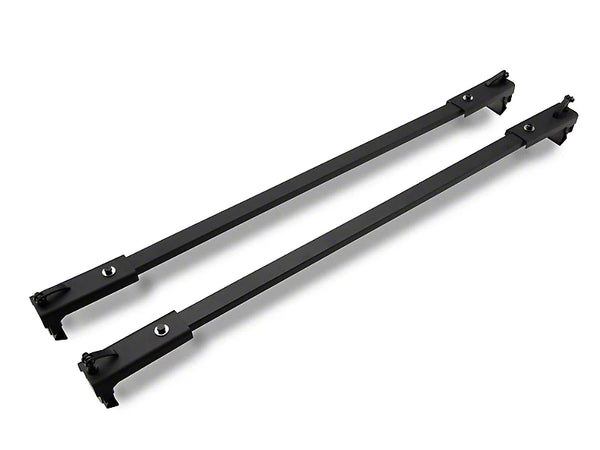 Officially Licensed Jeep 2007 - 2018 Jeep Wrangler JK 4Door Two Bar Removable Roof Rack w/ Jeep Logo