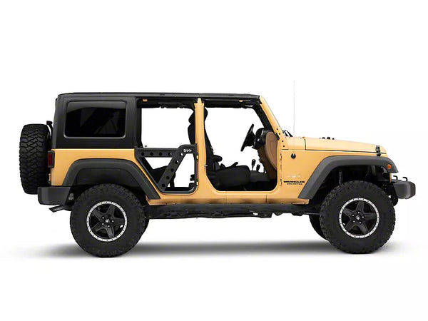 Officially Licensed Jeep 2007 - 2018 Jeep Wrangler JK HD Rear Adventure Doors w/ Jeep Logo