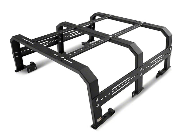 Fishbone Offroad 2020 + Jeep Gladiator Bed Rack Full Tackle Rack - Black Powdercoat