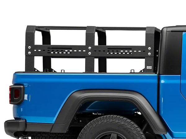 Fishbone Offroad 2020 + Jeep Gladiator Bed Rack Full Tackle Rack - Black Powdercoat