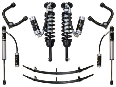 ICON Vehicle Dynamics 2005 - 2023 Toyoa Tacoma 0 to 3.50-Inch Suspension Lift System with Tubular Upper Control Arms; Stage 4