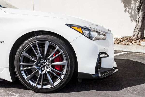 Stillen 2018-2021 Infiniti Q50 Front Splitter - Sport - [Matte Black] - KB11240
