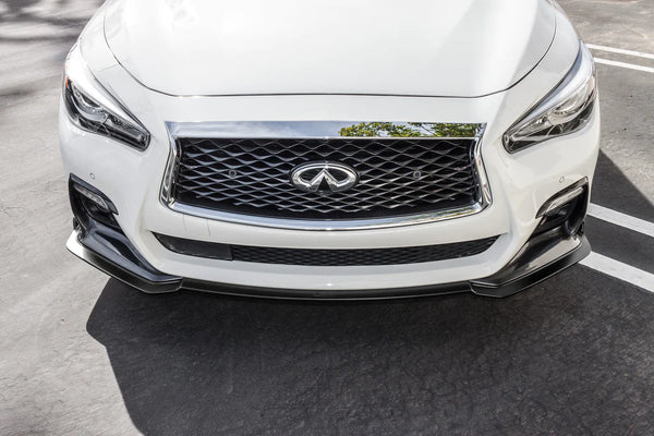 Stillen 2018-2021 Infiniti Q50 Front Splitter - Sport - [Matte Black] - KB11240
