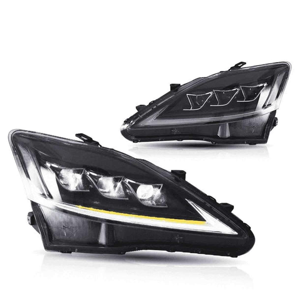 VLAND Full LED Headlights for Lexus IS250 / IS350/ ISF 2006-2013 DRL Sequential indictors YAA-IS-0303 - GUMOTORSPORT