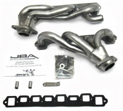 JBA 87-96 Ford F-150 5.8L SBF 1-5/8in Primary Raw 409SS Cat4Ward Header - GUMOTORSPORT