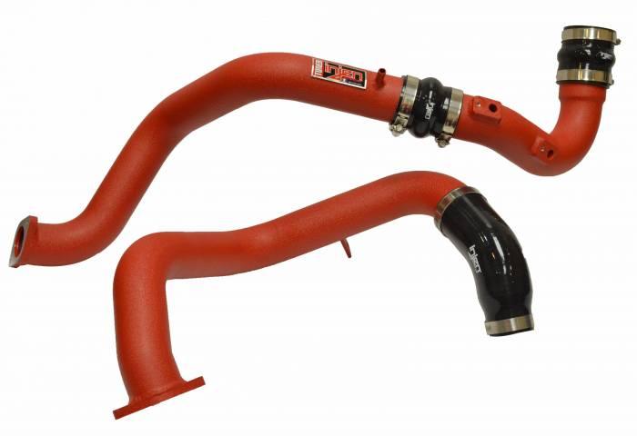 Injen 2016 - 2020 Honda Civic 1.5L Turbo Aluminum Intercooler Piping Kit - Wrinkle Red - GUMOTORSPORT