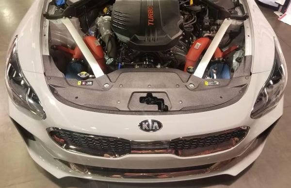 Injen 2018 - 2022 Kia Stinger 3.3L Twin Turbo Wrinkle Black Short Ram Air Intake - GUMOTORSPORT