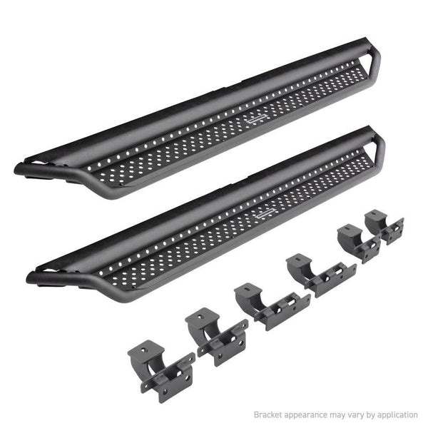 Go Rhino 2020+ Jeep Gladiator JT Dominator Extreme D1 SideSteps Complete Kit w/SideStep + Brkts - GUMOTORSPORT