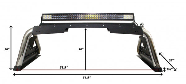 Go Rhino 2015 - 2022 Chevrolet Colorado Sport Bar 2.0 (Mid Size) - Tex Blk
