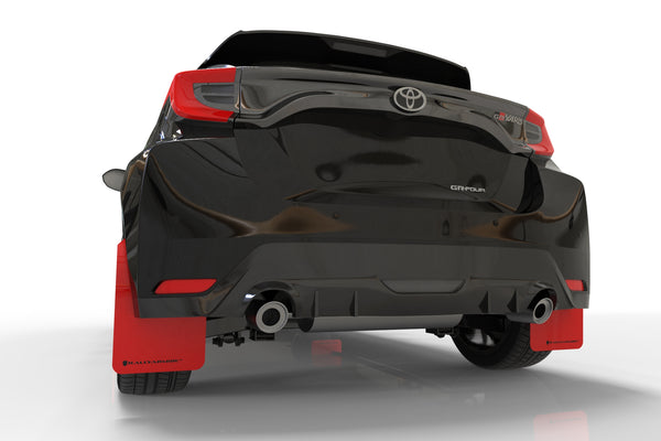 Rally Armor 2020 + Toyota GR Yaris Hatchback Red Mud Flap w/ Black Logo