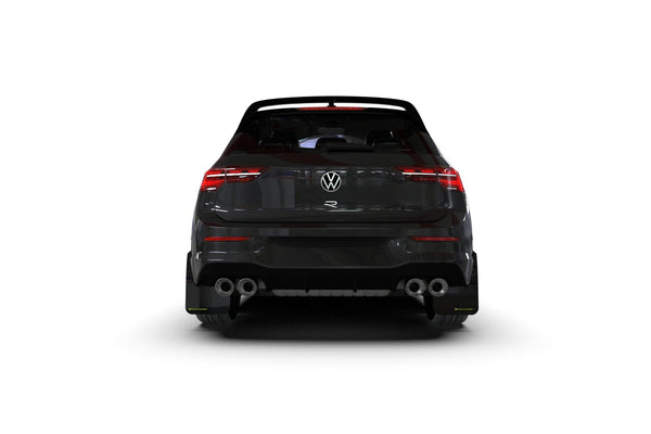 Rally Armor 2022+ MK8 Volkswagen Golf GTI/R Black UR Mud Flap w/ Gray Logo - GUMOTORSPORT