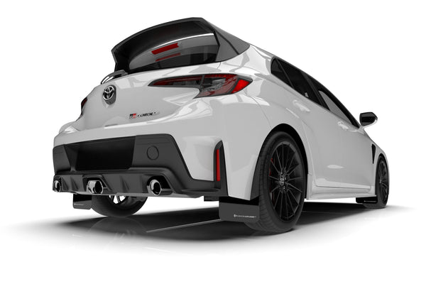 Rally Armor 2023 + Toyota GR Corolla Black UR Mud Flap w/ White Logo
