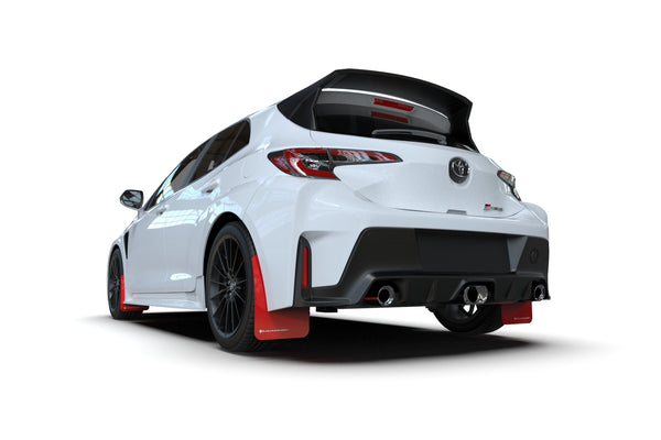 Rally Armor 2023 + Toyota GR Corolla Red UR Mud Flap w/ White Logo