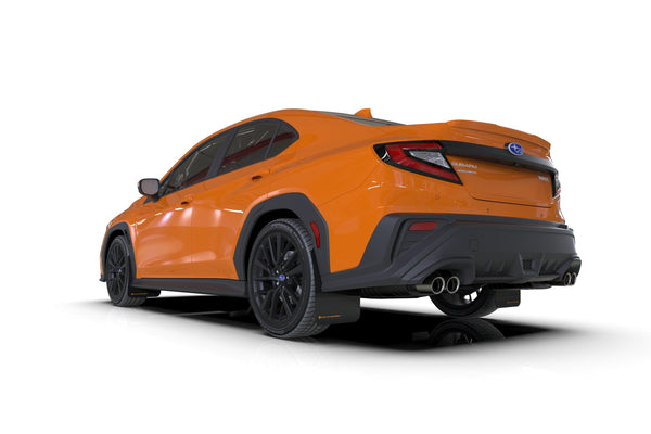 Rally Armor 2022 + Subaru WRX Black UR Mud Flap w/ Orange Logo - GUMOTORSPORT
